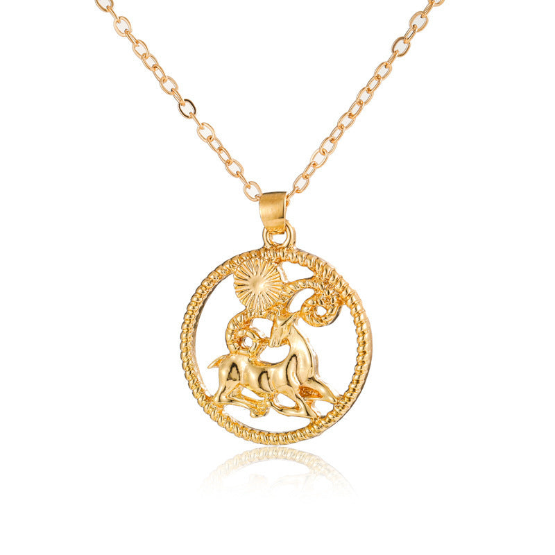 Fashion Simple Twelve Constellations Necklace