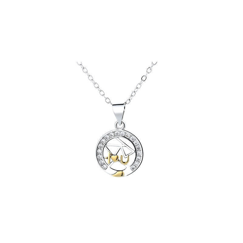 Sun Moon Tooth Couple Necklace For Men And Women