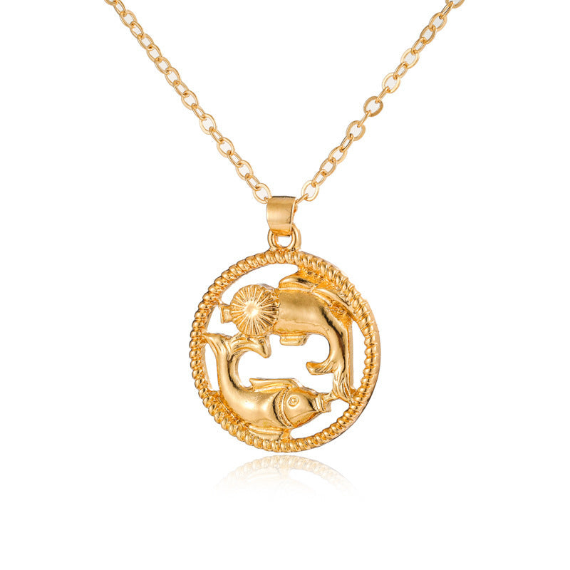 Fashion Simple Twelve Constellations Necklace