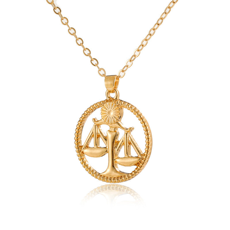 Fashion Simple Twelve Constellations Necklace