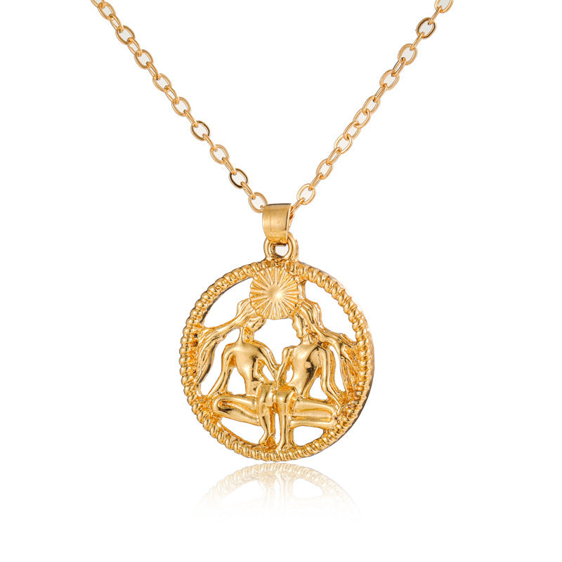 Fashion Simple Twelve Constellations Necklace