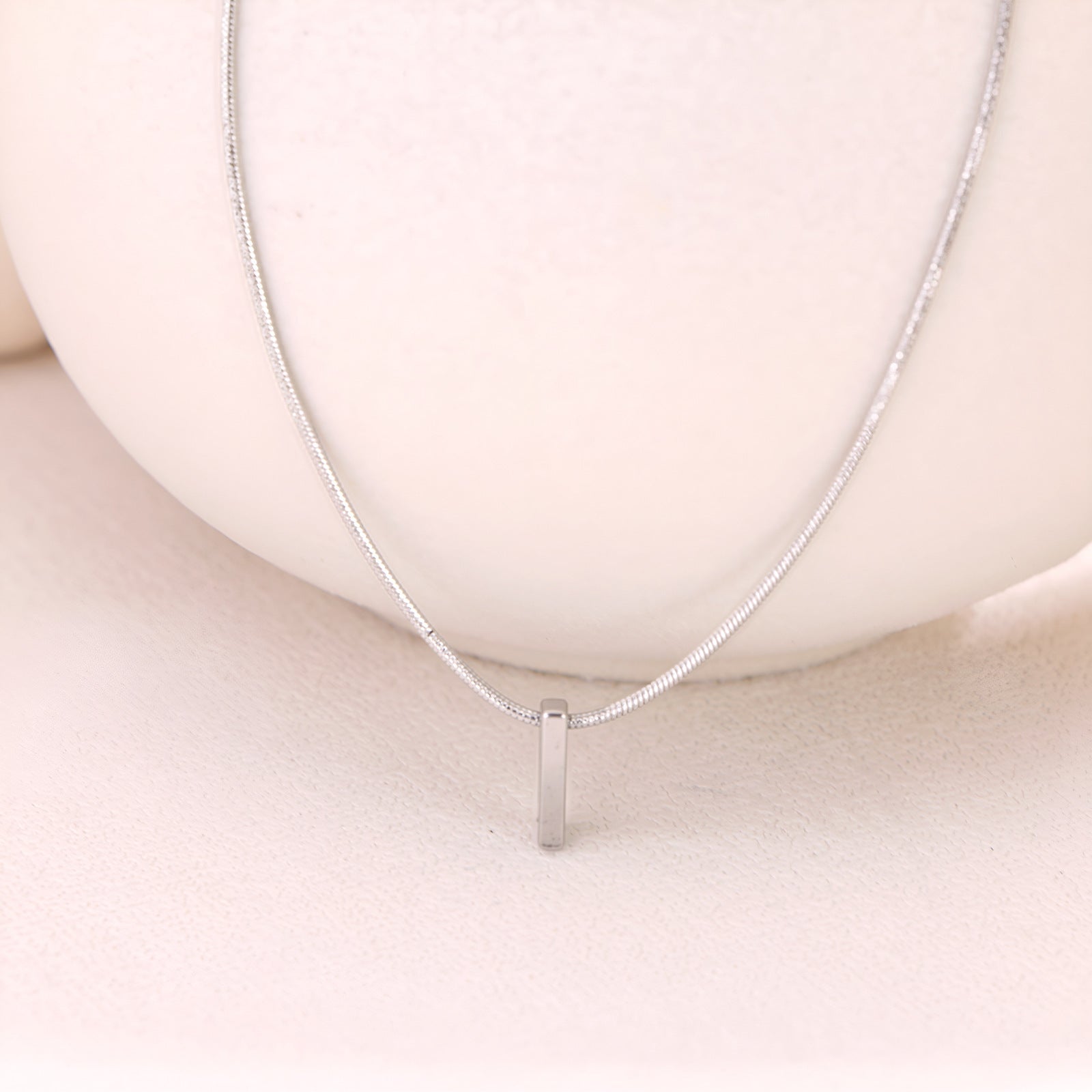 18k Gold Titanium Steel Necklace With 26 English Letters