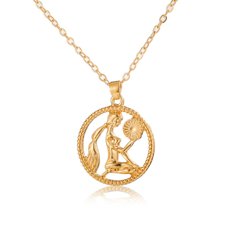 Fashion Simple Twelve Constellations Necklace